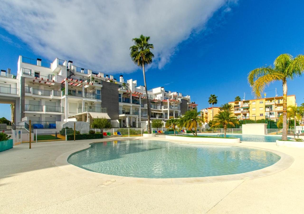 Apartamento Victoria Playa III Con Una Gran Terraza Dénia Exterior foto